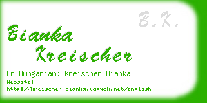 bianka kreischer business card